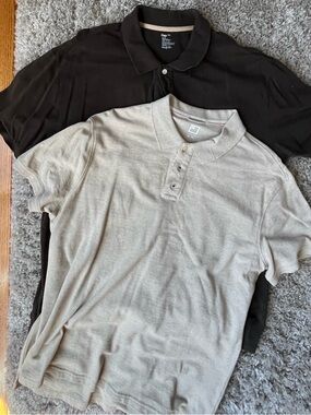 2 XXL Men's Polo Shirt - Beige - Brown